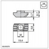 Bosch Rexroth 8981021323, T-Nut, 10mm T-Slot, 1/4 -20 UNC Thread 8981021323 Rexroth